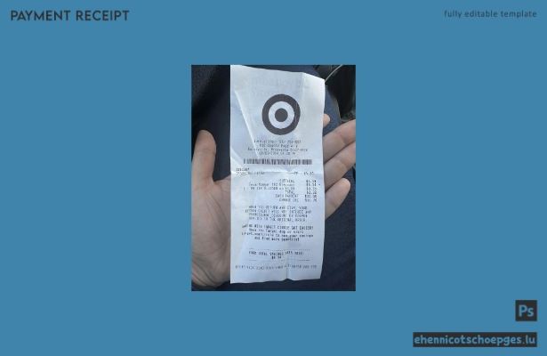 Vorschau eines Scheckbeispiels der Target Corporation